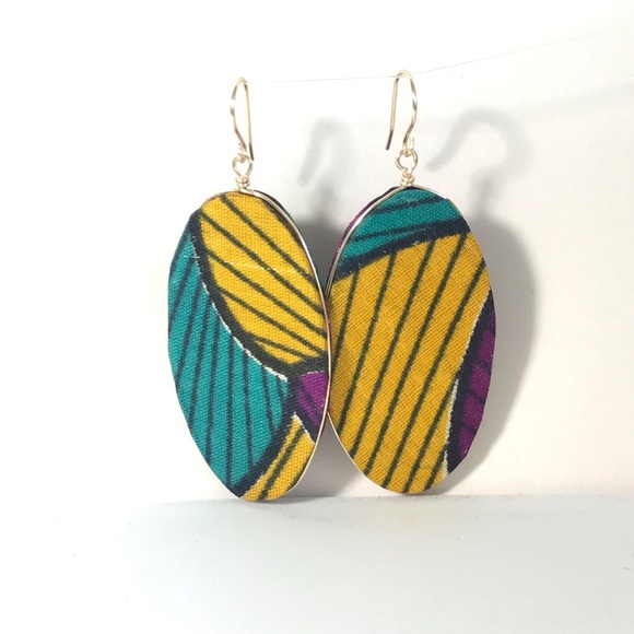 Finchy Handmade Fabric Earrings - Picture 2 of 4